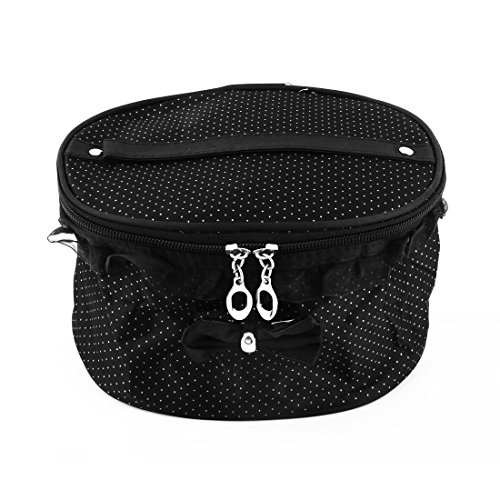 Ruilogod Polyester Punkt Muster Heimreise Frauen Reißverschluss Kosmetik Halter Lagerung Handtasche von Ruilogod