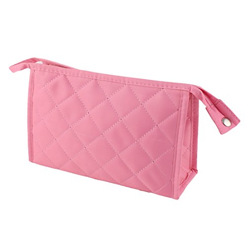 Ruilogod Polyester Rechteck-Form-Reißverschluss-Design-Speicher-Kultur-Kosmetik-Tasche Rosa für Frau von Ruilogod