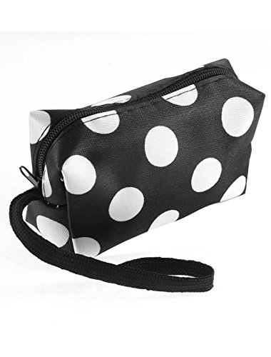 Ruilogod Punkt-Muster-Dame-Geldbeutel Wallet Key Münze ändern Halter-Organisator Schwarz von Ruilogod