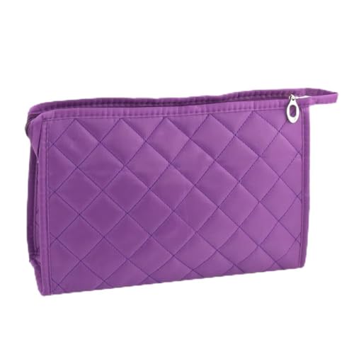 Ruilogod Purpurroter Polyester-Reißverschluss Kosmetiktasche-Beutel für Damen von Ruilogod