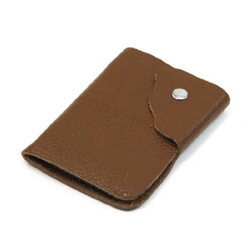 Ruilogod Rechteckiges Faux-Leder 26 Blatt Kreditbank Kartenhalter Organizer Kaffee Farbe von Ruilogod