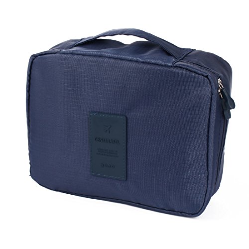 Ruilogod Reise kulturwaren Kosmetik Make-up tragbare multispeicherbeutel case waschen Organizer hängende Tasche Navy blau von Ruilogod