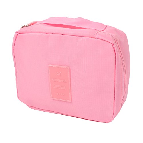 Ruilogod Reisekultur Kosmetik Make-up tragbare multispeicherbeutel case waschen Organizer hängende Tasche rosa von Ruilogod