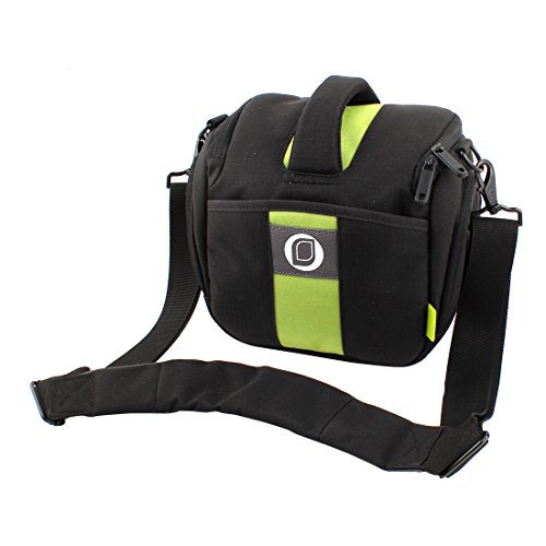 Ruilogod Reisen 3 Fach Digitalkameras Case Umhängetasche Handtasche Schwarz von Ruilogod
