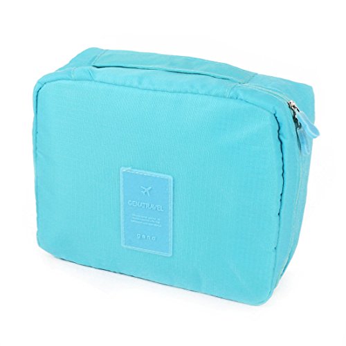 Ruilogod Reisen Kulturwaren Kosmetik Makeup Tragbare Multi Storage Beutel Fall Waschen Organizer Hängende Beutel Hellblau von Ruilogod
