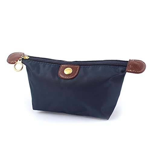 Ruilogod Reißverschluss-Frauen-Kosmetik Make-up-Kultur-Kasten-Beutel-Beutel-Halter dunkelblau von Ruilogod