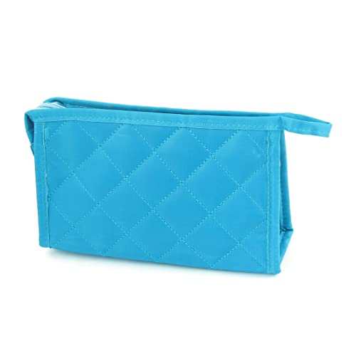 Ruilogod Rhombus Print Zip Up Cyan Lippenstift-Halter-Kosmetik-Beutel für Damen Ruilogod Rhombus Print Zip Up Cyan Lippenstift-Halter-Kosmetik-Beutel für Damen von Ruilogod