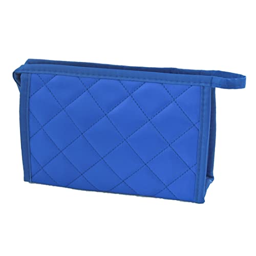 Ruilogod Rhombus Print Zip Up Lippenstift Halter Cosmetic Bag Blau für Damen Ruilogod Rhombus Print Zip Up Lippenstift Halter Cosmetic Bag Blau für Damen von Ruilogod