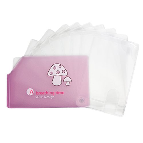 Ruilogod Rosa Kunststoff Bank Geschäftskreditkarte Fall-Abdeckung von Ruilogod