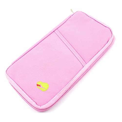 Ruilogod Rosa Nyloninnenraumtasche Reißverschlussname ID-VIP-Kartenbeutel-Beutel von Ruilogod