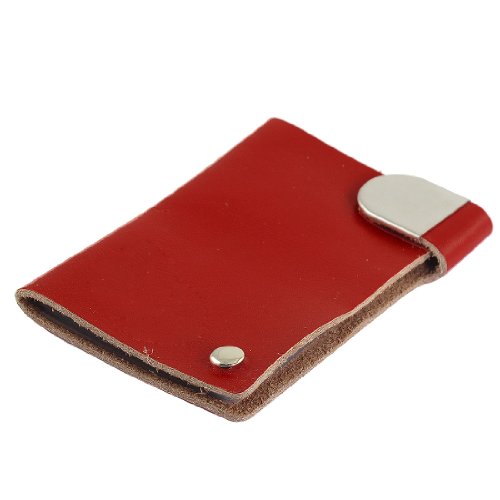 Ruilogod Roter Kunstleder Flexible Design Bank Kreditkarten-Fallhalter von Ruilogod