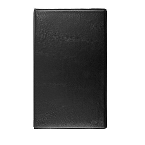 Ruilogod Schwarz 120PCS Kapazität Kunstleder Visitenkartenetui von Ruilogod