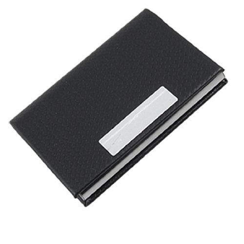 Ruilogod Schwarz Woven-Leder-magnetischer Legierung Namenskarten-Kasten von Ruilogod