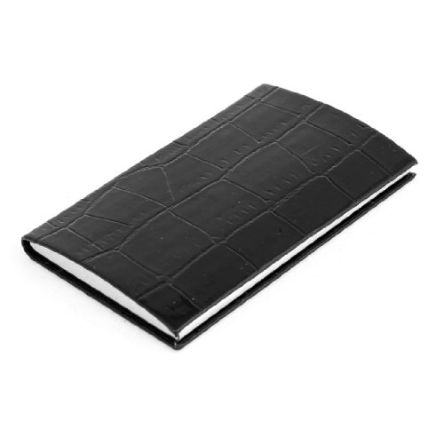 Ruilogod Schwarzer Alligator-Muster Faux-Leder-beschichteter Geschäfts-VIP-Karteninhaber von Ruilogod