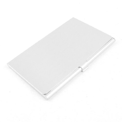 Ruilogod Silberfarbener-Metall-VIP-Name-Visitenkarten-Kasten-Fall-Organizer von Ruilogod