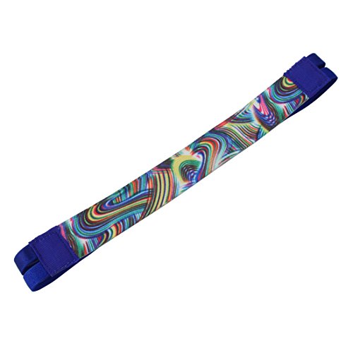 Ruilogod Silikon-Übung Doppel-Linie-Design Rutschfeste Sport-Stirnband-Headwrap dunkelblau von Ruilogod