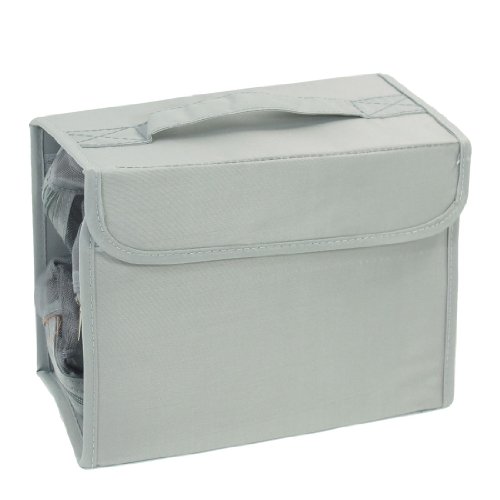 Ruilogod Stahlblaue Polyester-Nylon-Haken-Schleife-Schließverschluss-Handtuchkamm-Reisetasche für Männer von Ruilogod