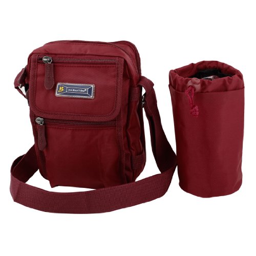 Ruilogod Tragbare 4 Fach-roter Nylon-Kordelzug-Recycling-Aufbewahrungstasche von Ruilogod