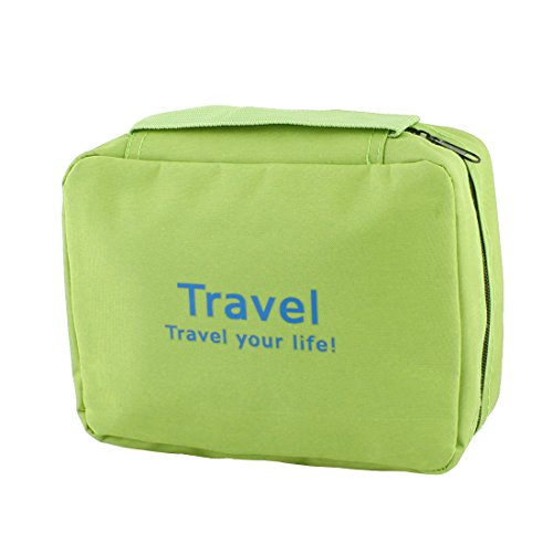 Ruilogod Tragbarer Kosmetik-Make-up-Aufbewahrungsbeutel Case Wäsche Organizer Hängende Tasche grün von Ruilogod
