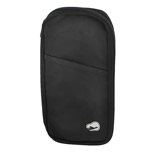Ruilogod Travel Black Canvas Multifunktionsaufbewahrung Handtasche Put-Karten Telefon für Dame von Ruilogod