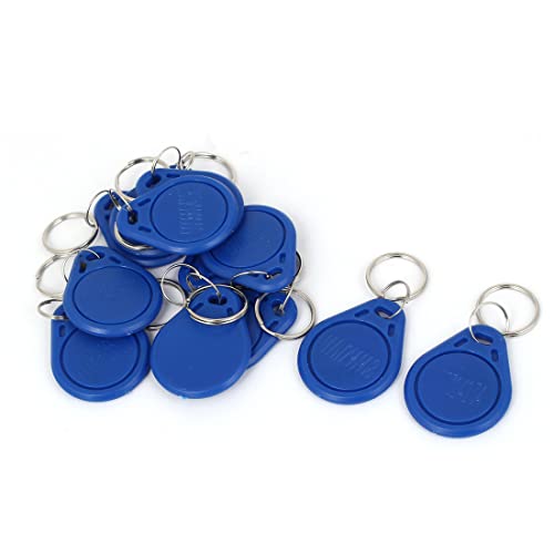 Ruilogod Tröpfchenförmig Tür offen Enviromental ID Key AC-Karte 12PCS Blau von Ruilogod