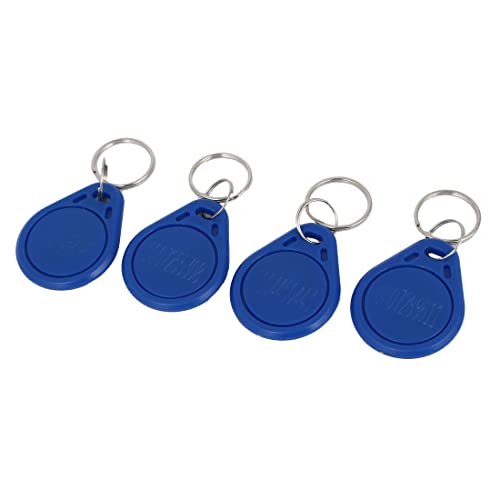 Ruilogod Tröpfchenförmig Tür offen Enviromental ID Key AC-Karte 4PCS Blau von Ruilogod