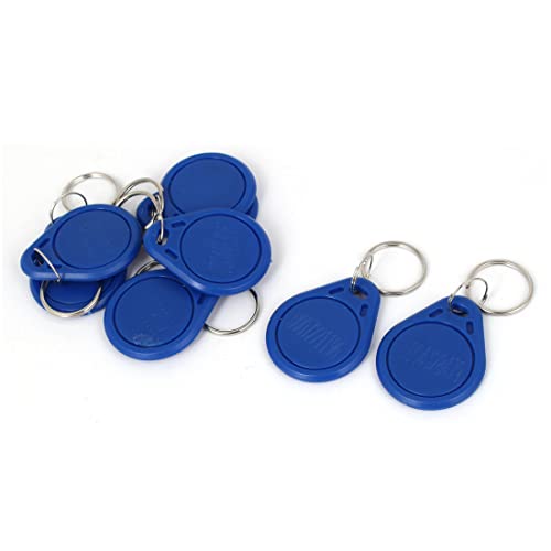 Ruilogod Tröpfchenförmig Tür offen Enviromental ID Key AC-Karte 8PCS Blau von Ruilogod