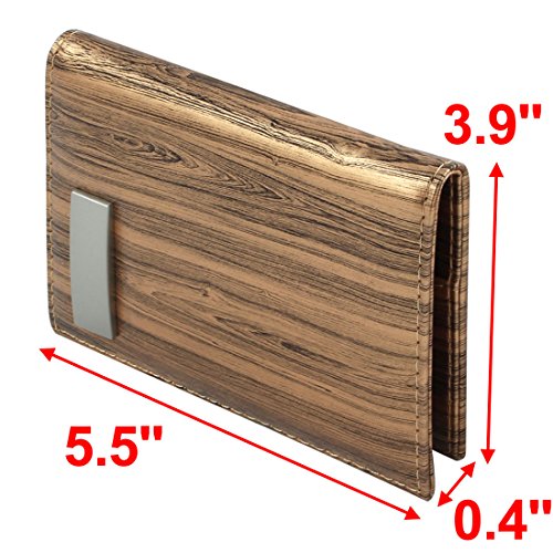 Ruilogod Unisex Outdoor Work Business Certificate Name ID Kreditkarten Fall Organizer Kaffee Farbe von Ruilogod