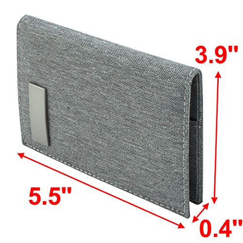 Ruilogod Unisex Outdoor Work Business Certificate Name ID Kreditkartenfall Organizer Grau von Ruilogod