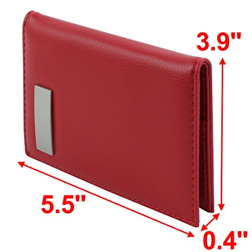 Ruilogod Unisex Outdoor Work Business Certificate Name ID Kreditkartenfall Organizer Rot von Ruilogod