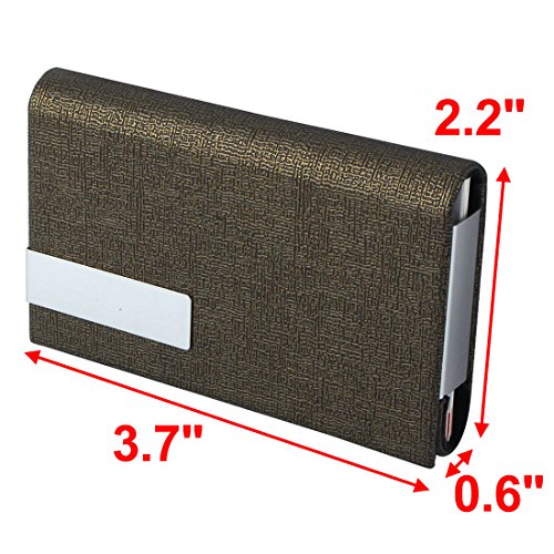 Ruilogod Unisex Reisen Kunstleder Magnetische Halterung Visitenkarten-Fallhalter 3-Packung von Ruilogod