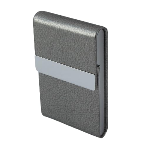Ruilogod Unisex Work Travel M Agnetic Shut-Zertifikat Name-ID-Kreditkarten-Fall-Organizer grau von Ruilogod