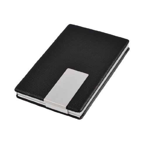 Ruilogod Vertikale Kunstleder beschichtete Kreditname VIP Card Case Box Halter Schwarz von Ruilogod