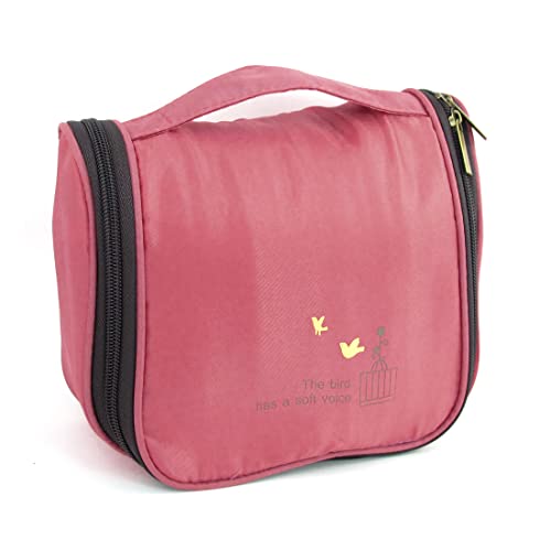 Ruilogod Watermelon Red Zip up Vogel Printed Makeup Tragetasche Organizer von Ruilogod