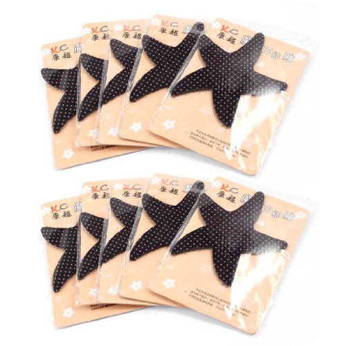 Ruilogod Womens Make-up-Front-Haar-Aufkleber Fransenhalter Black Beige 10 PCs von Ruilogod
