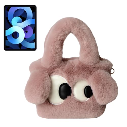 Pelzige Umhängetasche, Plüsch-Unterarmtasche - Weiche Clutch-Geldbörse - Tragbare Münztasche, Mode-Shopping-Dating-Tasche, leichte Geldbörse für Frauen und Mädchen von Ruilonghai