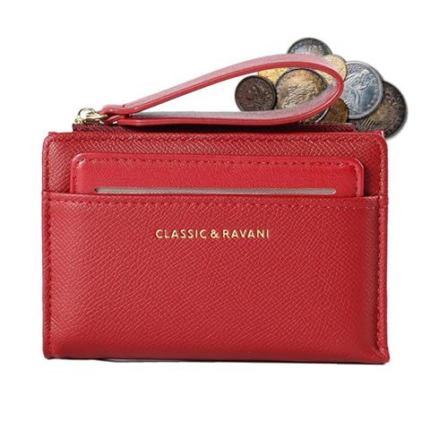 Ruilonghai Geldbörse Mit Reißverschluss Für Damen, Kurze Geldbörse Mit Reißverschluss,Leichte Geldbörse Für Kleinteile | Kurzes Kreditkartenetui Mit Großem Fassungsvermögen Und Multifunktional von Ruilonghai