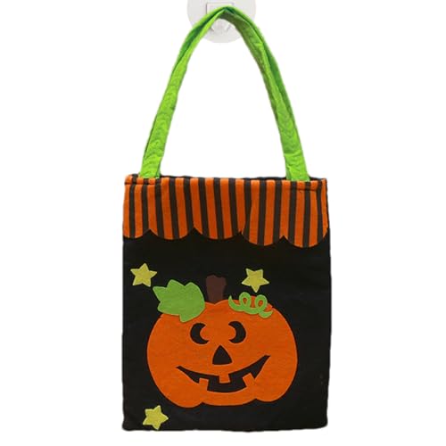 Ruilonghai Halloween Süßigkeitenbeutel | Halloween Snacktasche,Wiederverwendbare Vlies Tragetasche Für Erwachsene & Kinder Süßigkeiten Deko Schule Einkauf Fest von Ruilonghai