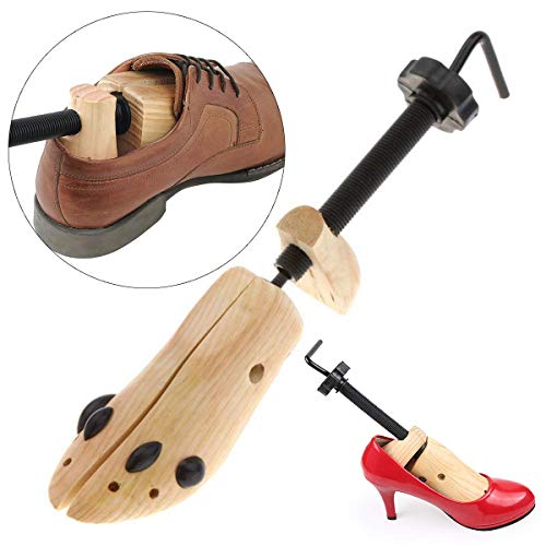 Ruiqas 1 stück nisex Frauen männer Holz Schuhspanner 2-Wege einstellbar schuhformer Expander (Size : M) von Ruiqas