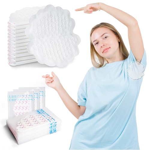 Ruitena Achselpads Damen Herren 20 Stück, Selbstklebend Achselpads, Schweißpads Achseln, Achselschweiß Pads gegen Schwitzen, Geruchslose Underarm Sweat Pads von Ruitena