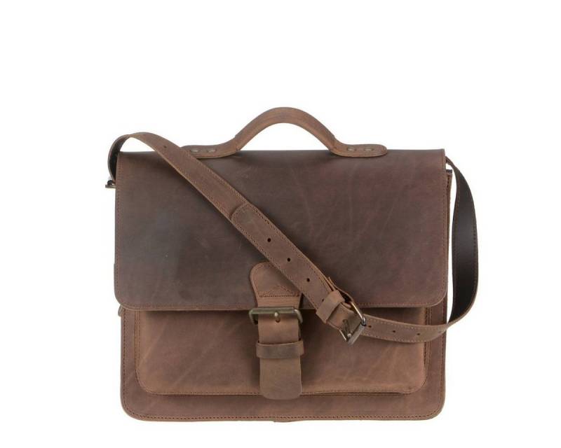 Ruitertassen Aktentasche Classic, 36 cm Schultasche mit 1 Fach, kleine Lehrertasche, rustikales Leder von Ruitertassen