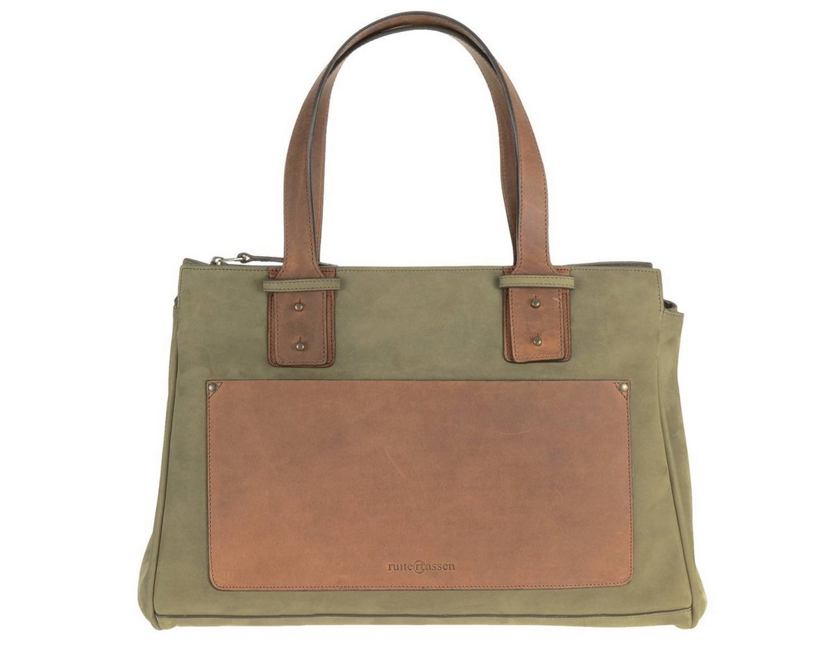 Ruitertassen Shopper Leisure, Handtasche, große Schultertasche Damen, rustikaler Look in 2 Ledern von Ruitertassen