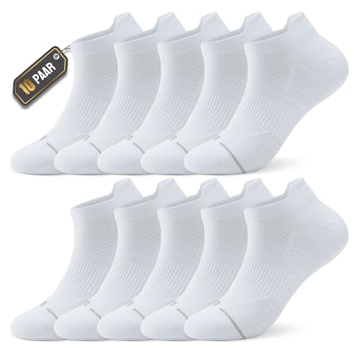 Ruixue 10 Paar Sneaker Socken Herren Damen, Atmungsaktive Baumwolle Socken, Kurz Sportsocken Laufsocken Tennissocken Wandersocken von Ruixue
