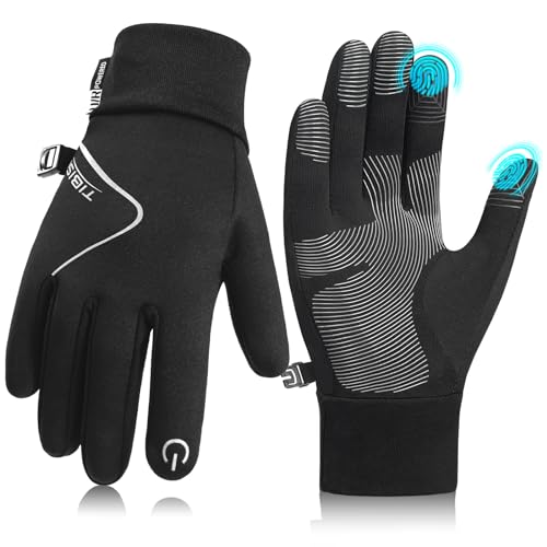 Ruixue Handschuhe Kinder Winter Warme Winterhandschuhe - Kids Anti-Rutsch Winddicht Laufhandschuhe Fahrradhandschuhe Fleece Wasserabweisend, Radhandschuhe Outdoor Sport für 4-12(XL) von Ruixue