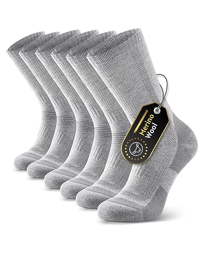 Ruixue Merino Wandersocken Herren & Damen, Outdoor Socken Trekkingsocken, Merinowolle Sportsocken Laufsocken Sneakersocken für Herren, Damen & Kinder[3 Paar] von Ruixue