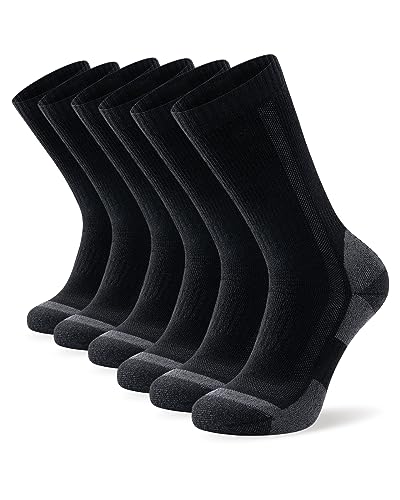 Ruixue Merino Wandersocken Herren & Damen, Outdoor Socken Trekkingsocken, Merinowolle Sportsocken Laufsocken Sneakersocken für Herren, Damen & Kinder[3 Paar] von Ruixue
