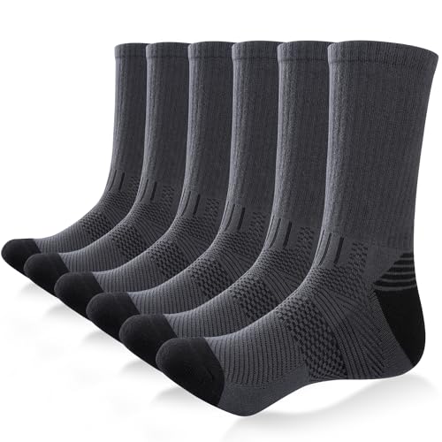 Ruixue 6 Paar Sportsocken Herren Damen Wandersocken Trekkingsocken Baumwolle Atmungsaktiv Hochleistung Sneaker Socken 43-46 39-42 35-38 47-50 von Ruixue