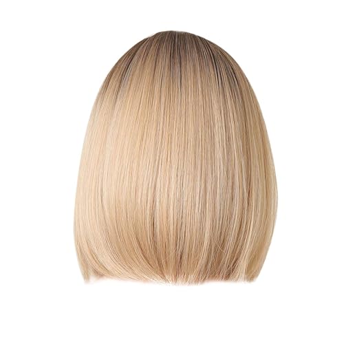 Perrücke Frauen, 30cm Lockiges Blonde Perücke Kurz, Perücke Damen, Kurzhaarperücke Damen, Sommer Licht Atmungsaktiv Multi Farbe Optional Perücke von Ruiyete