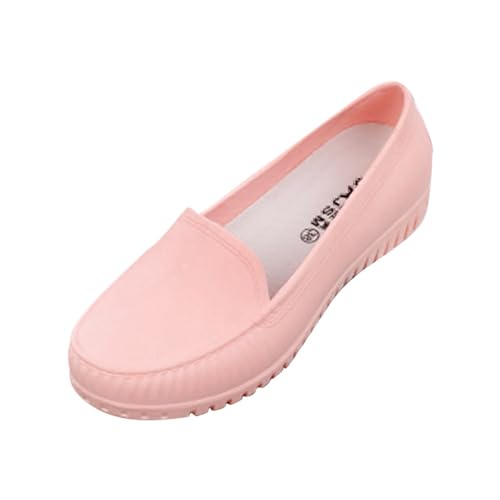 Ruiyete Ballerina Schuhe Damen Sportschuhe Mesh mit Schnürung für Damen, Neuer atmungsaktiver Mesh-Einzelschuh mit Dicker Sohle Flache Schuhe Ballerinas Damen (Pink, 38) von Ruiyete