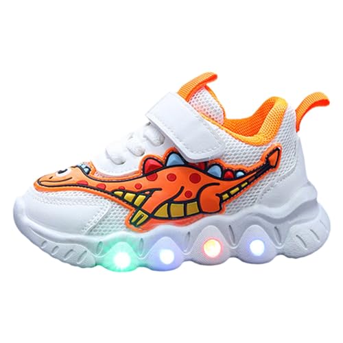 Ruiyete Turnschuhe Jungen Sneaker Kinder Cartoon Dinosaurier Sport Schuhe Mädchen Mesh Atmungsaktive Schuhe Kleine Baby Licht Schuhe Sportschuhe Kinder Jungen Sneaker Kinder (RD1, 27 Toddler) von Ruiyete